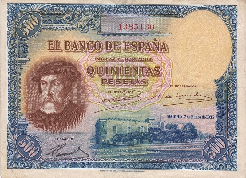 500 Pesetas 1935 - Hernán Cortés (Ahora sí, mi billete) 1935_p11