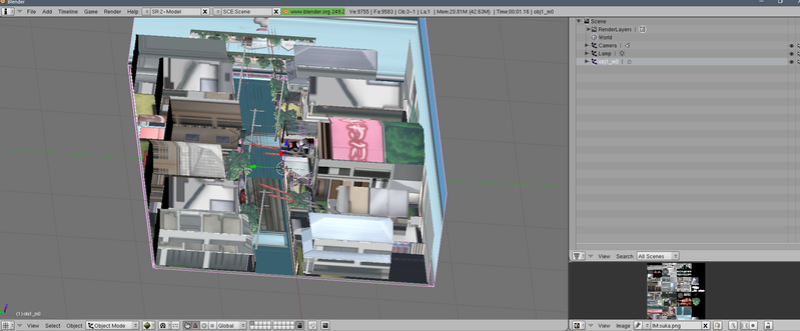 Inversión automática de textura en BLENDER Kubo1017