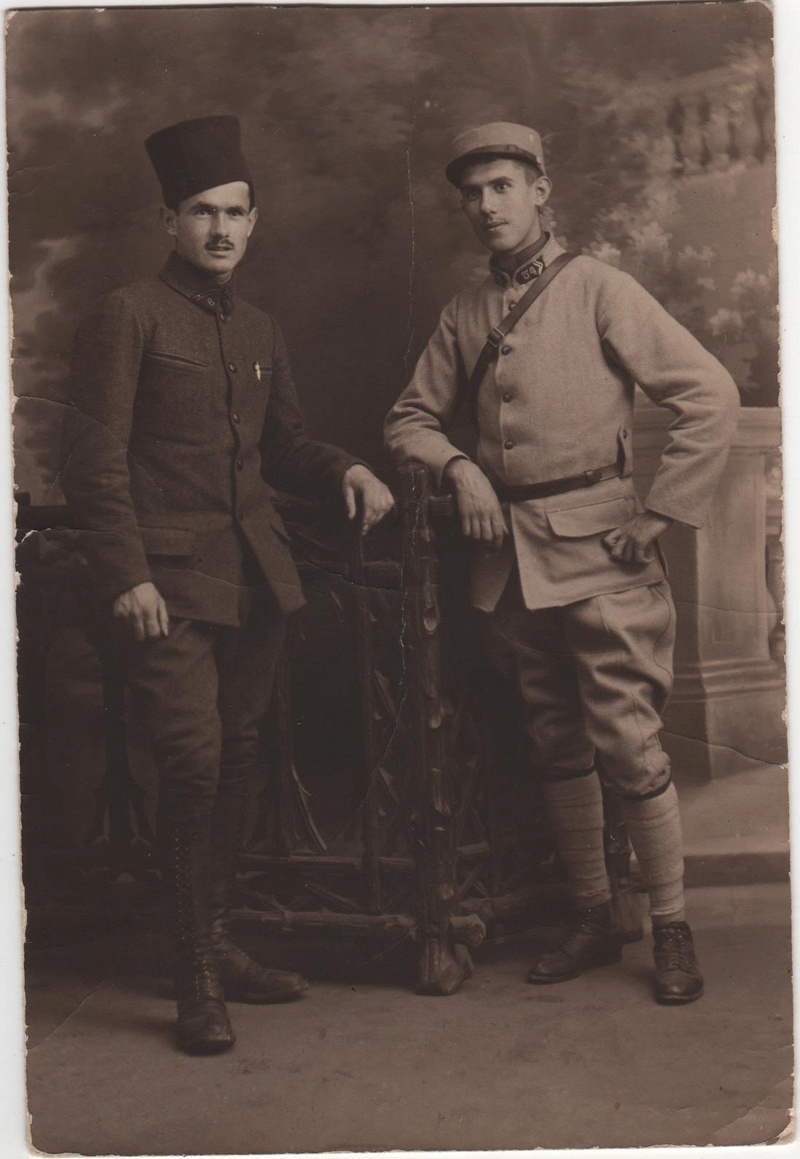 Mon grand-père au 54e RAC et son frère au 6e spahis algérien en 1917/1918 5-phot10