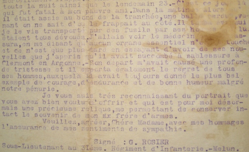 Mort pour la France en 1914 ou 1915 mais non répertorié