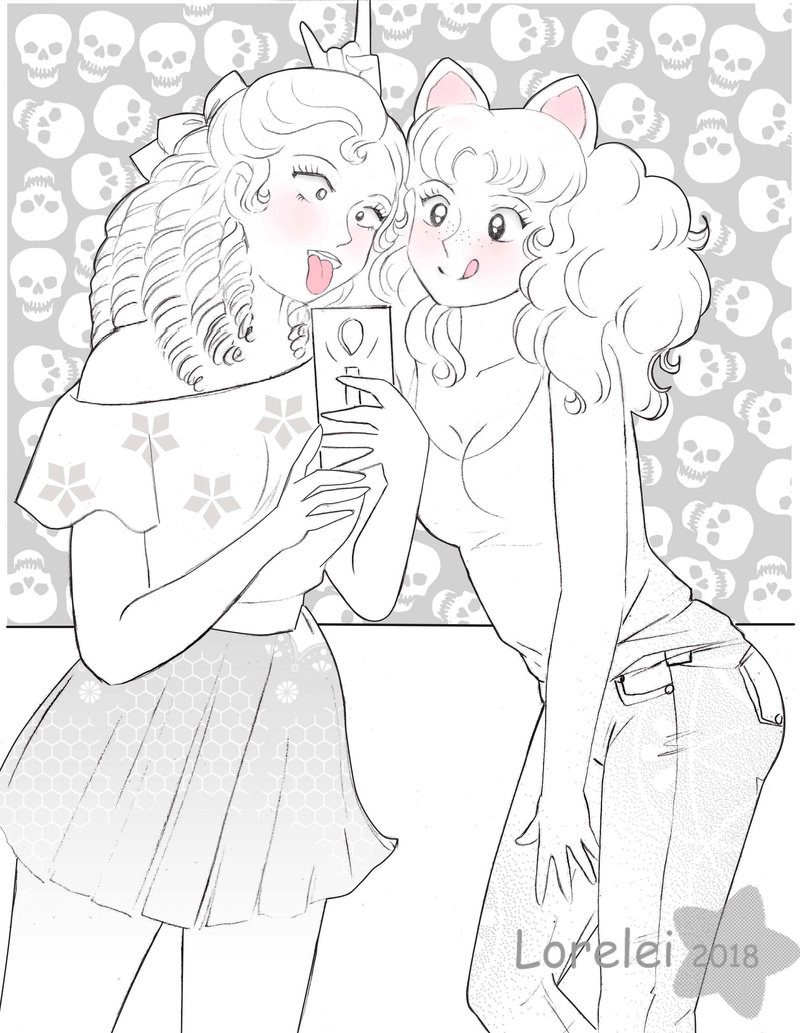 ***Musas Ardley*** aporte#3 "Eliza y Candy selfie" 3 Ranma_10