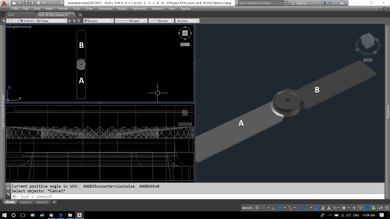 Unexpected Line Appearing when rotating an object in CAD 00110