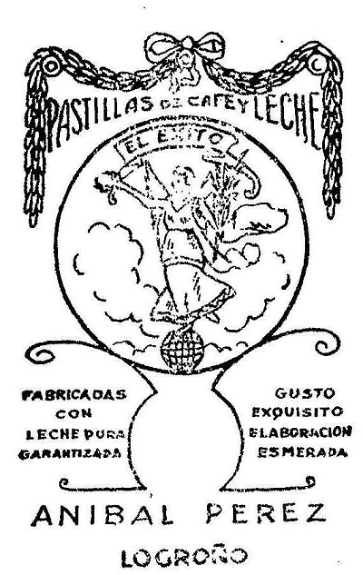 Ficha publicitaria de 'PASTILLAS CAFÉ  Y LECHE EL  ÉXITO'  1870 1927_a10