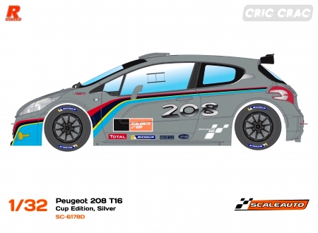 Peugeot 208 T16 // Scaleauto Sc-61711