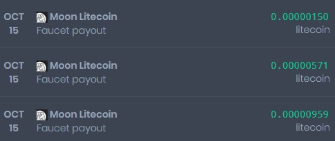 [Provado] Sites moon - receba vários pagamentos diários - Lucro de 297 Doges e 0.03 Litecoin Site210