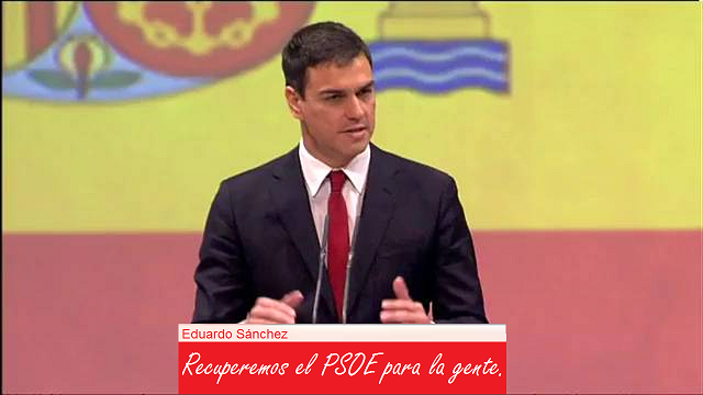 Eduardo Madina, Pedro Sánchez, Felipe González, Zapatero y Rubalcaba dan su apoyo a Eduardo Sánchez (Primarias XL Congreso PSOE) Edu_es10