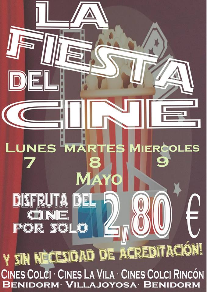FIESTA DEL CINE 2018: Lunes 7, Martes 8 y Miércoles 9 de Mayo de 2018 el cine a 2,80€. 31899010