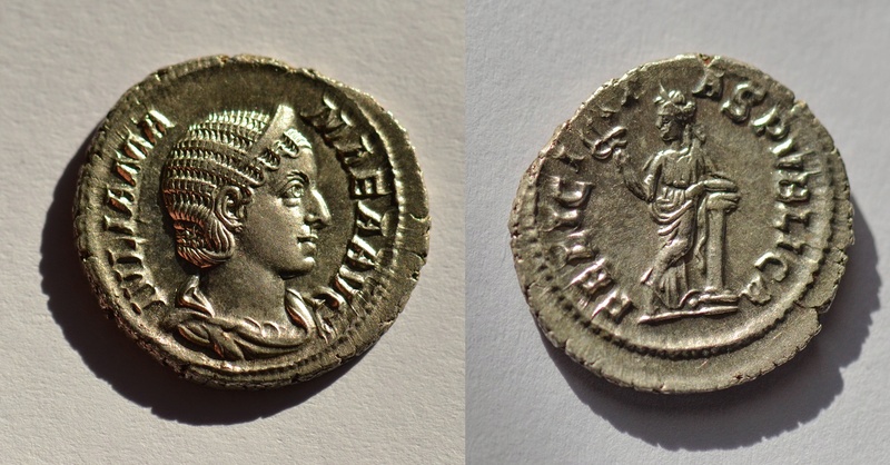 Denario de Julia Mamea. FELICITAS PVBLICA. Roma Iulia_10