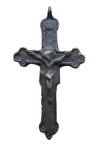 Crucifijo bifaz  Virgen Bohosudov (Mariaschein) (Checoslovaquia), S. XVIII 110