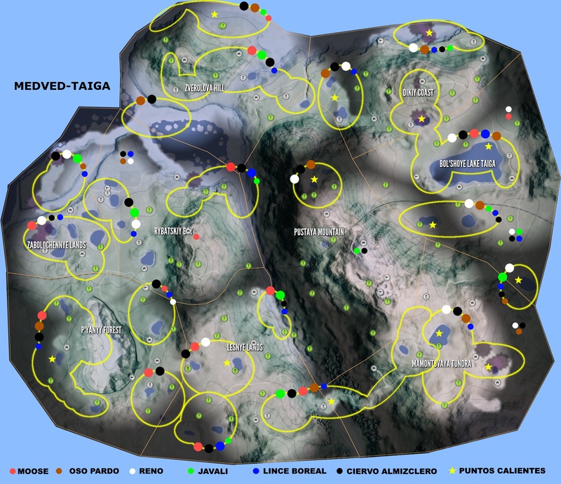 Mapas de ubicación de animales  TheHunter  Call of the Wild Reserv15