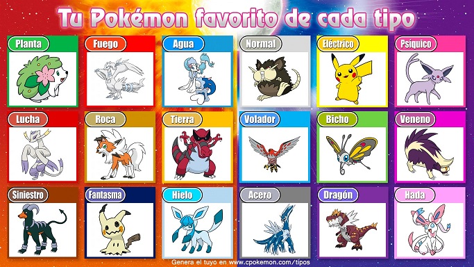 ¿Cuál es tu Pokémon favorito de cada tipo? Mis_po10