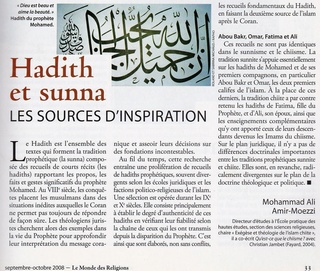 Les Hadith, réalité et fiction? -  الأحاديث بين الواقع والخيال Hadith10