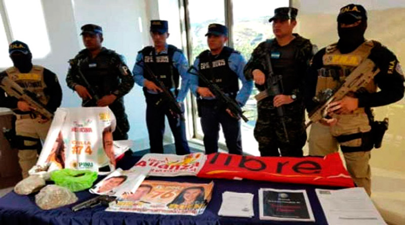 Con la complicidad de policias y militares gobierno de Hernandez monta show de terror y acusa a la oposicion Campan10