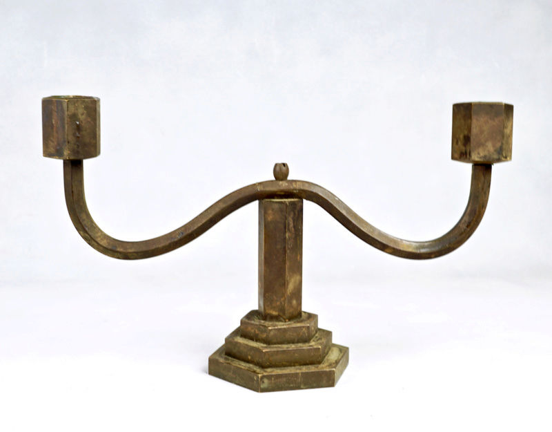 Pair of Bronze Candlestick Holders Bronze28