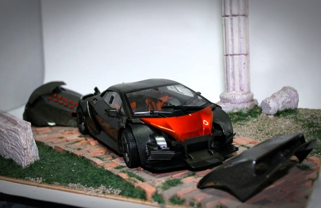  Lamborghini SESTO ELEMENTO Aoshima 1/24 L5d3jm11