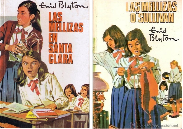 "Les Deux Jumelles" de Blyton : couvertures espagnoles Enid_b11