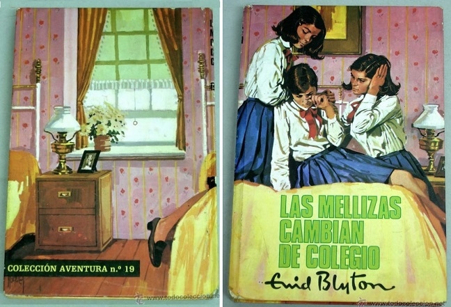 "Les Deux Jumelles" de Blyton : couvertures espagnoles Enid_b17