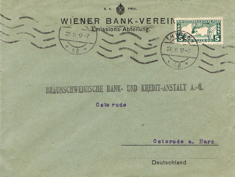 Briefe / Poststücke österreichischer Banken - Seite 4 Bv10