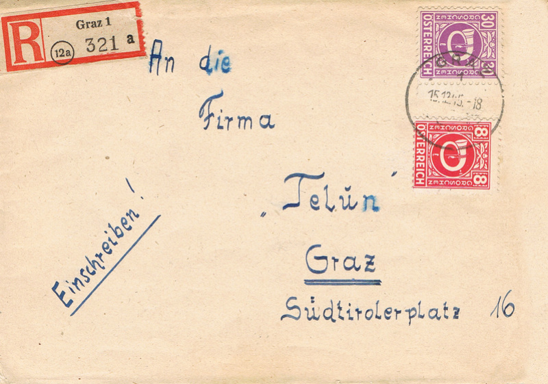 Posthornzeichnung - ANK 697-713 - Belege - Seite 3 P10