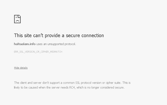 [Solved] Help - This site can’t provide a secure connection Thissi10