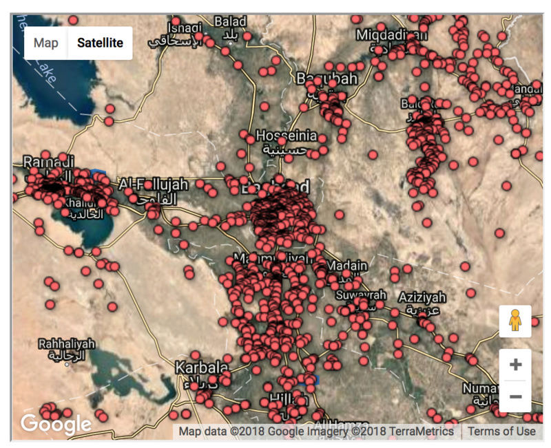 The casualties of the Iraq war, mapped Screen14