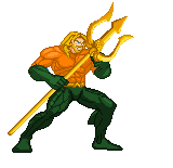 AQUAMAN EDITH WITH HAND AND TRIDENT Stand10