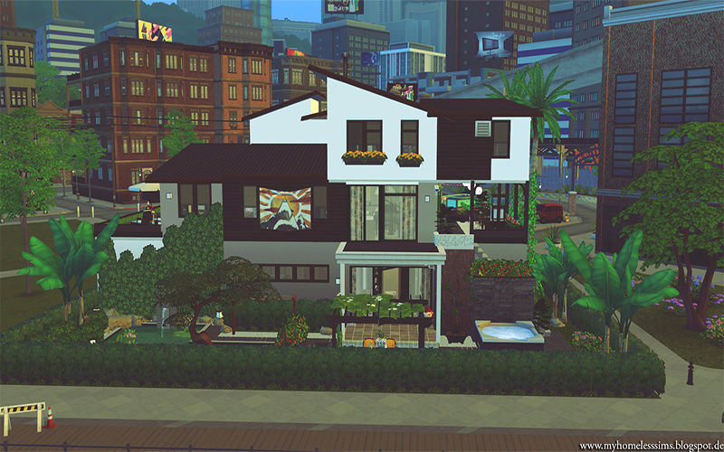 The Sims 4 - Japanese modern house Mjh-b10