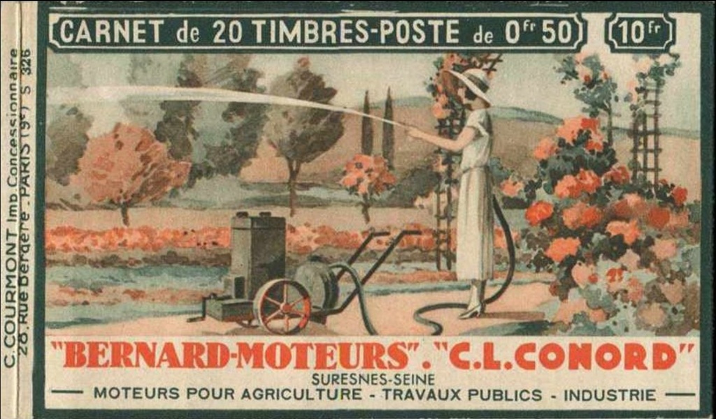 BERNARD  Horace et la publicité chez BERNARD-MOTEURS Timbre10