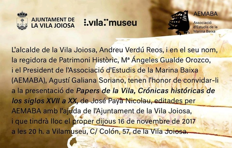 Presentació de Papers de la Vila, cròniques de José Payà Nicolau 23472110