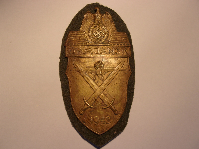 authentification plaques de bras allemandes Crimée et Demiansk 103_1111