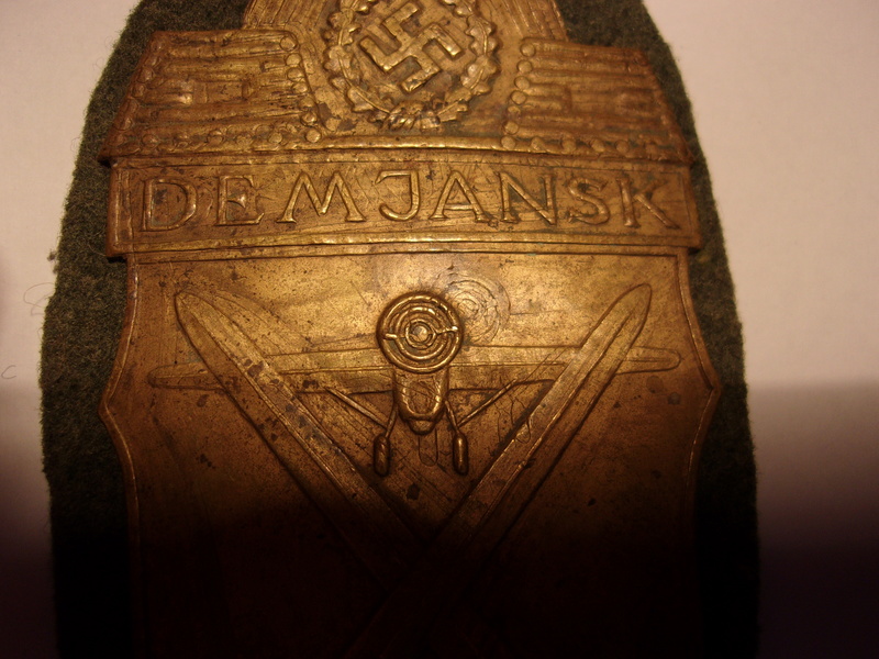 authentification plaques de bras allemandes Crimée et Demiansk 103_1119