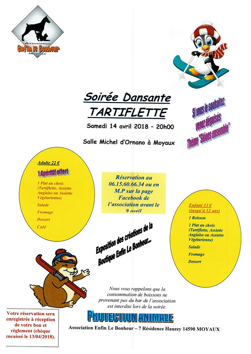 SOIREE TARTIFLETTE 14/04/2018 SALLE DES FETES DE MOYAUX Soiree13