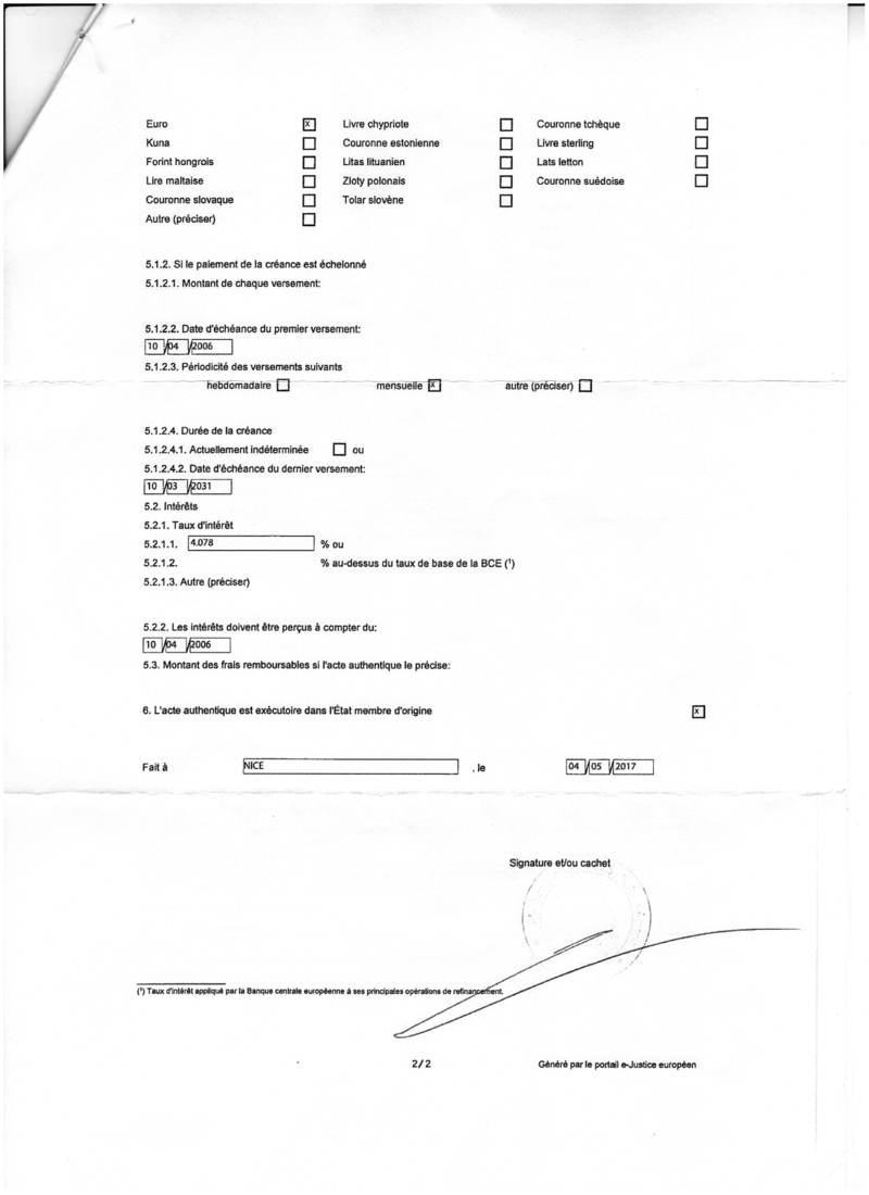 DCA chasing old debt from French mortgage - 2 questions Euro_e11