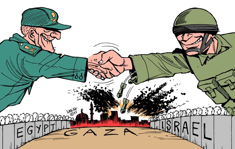كاريكاتير حصار غزة 58511