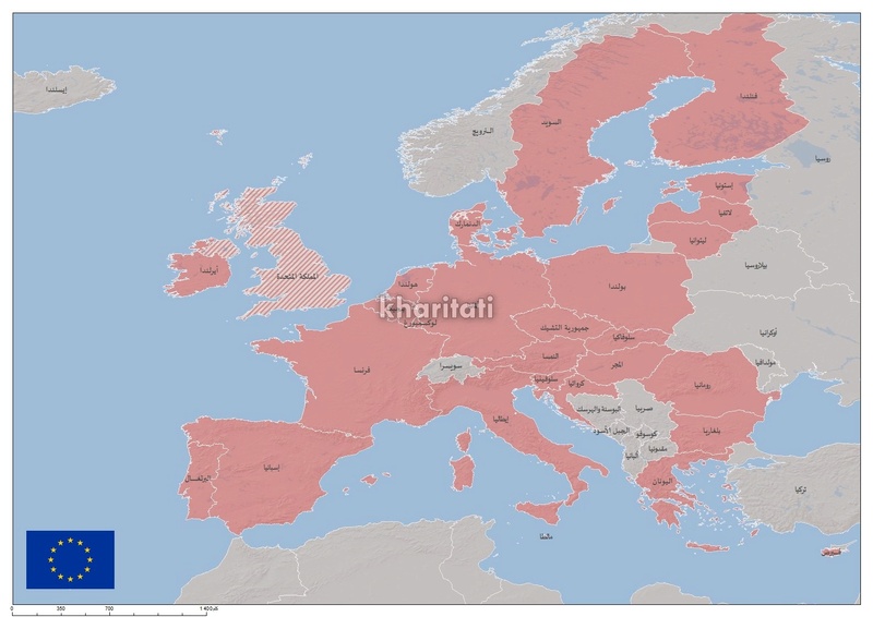 خريطة دول الاتحاد الاوروبي A-uo-o11