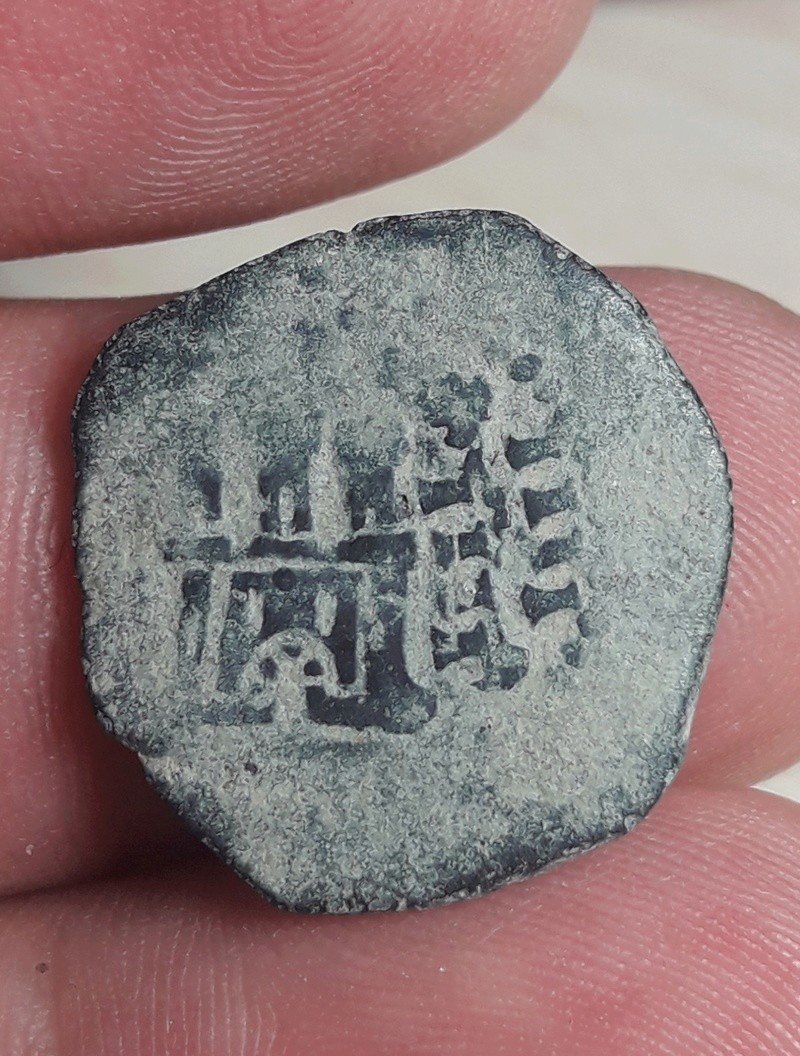 4 maravedís con doble acuñación.Felipe III ó IV (?) 20171222