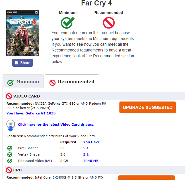 Can You Run It | ¿Puede tu PC correr X Juego? Farcry10