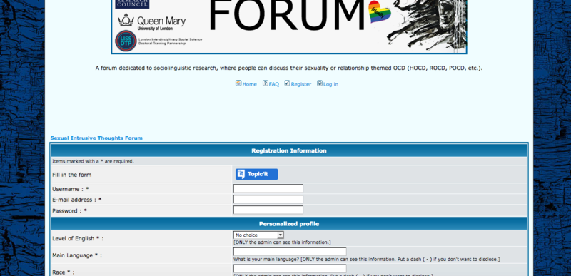 Aider un doctorant à créer un forum pour son étude Screen10