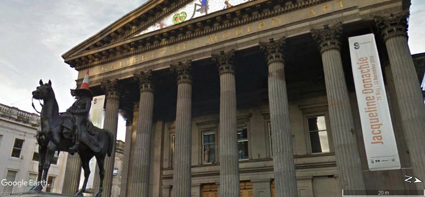 Street View : Statue équestre duc de Wellington Glasgow Ecosse A145
