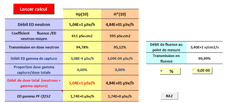 Balise portative neutron & facteur de pondération 610