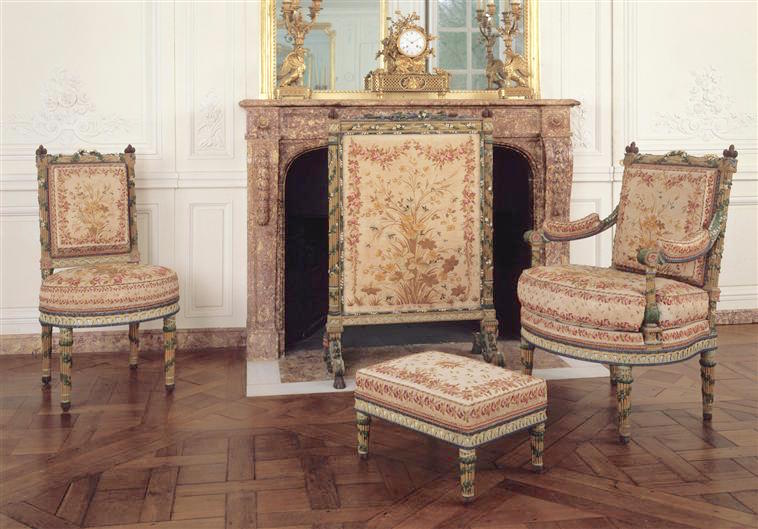 La chambre à coucher de Marie-Antoinette au petit Trianon 88-00010
