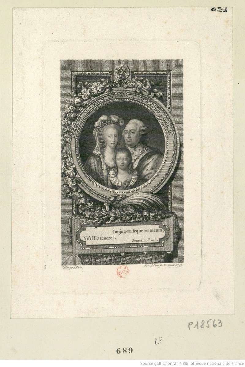 Gravures représentant Louis XVI et Marie-Antoinette Macron23