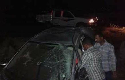 مصرع شخص وإصابة 10 في حادث تصادم بين ثلاث سيارات على  "زراعي المنيا" O130