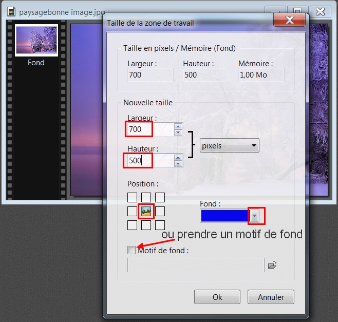 A.B.C Image "Taille de la Zone de travail " 011110