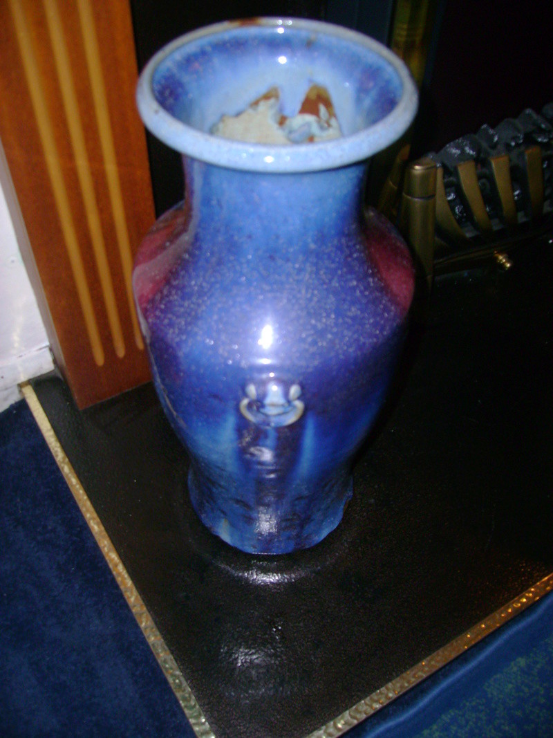 Flambe vase, looking to confirm the century it dates to. Dsc05534