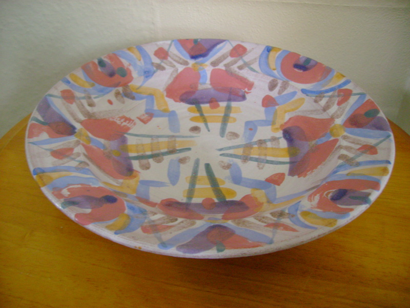 Earthenware bowl, 1985 signed A. Kenneth  Dsc06210
