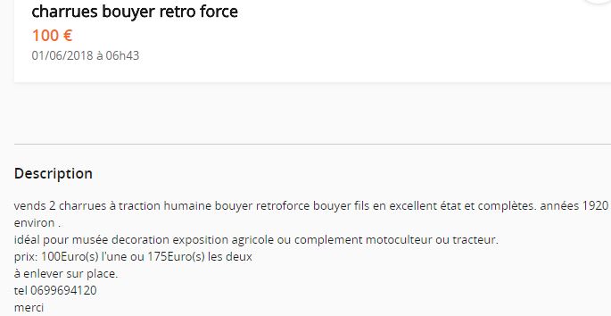 Rétro-force Bouyer 13156