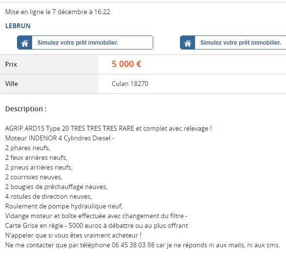 Les AGRIP en vente sur LBC, Agriaffaires ou autres - Page 4 4135