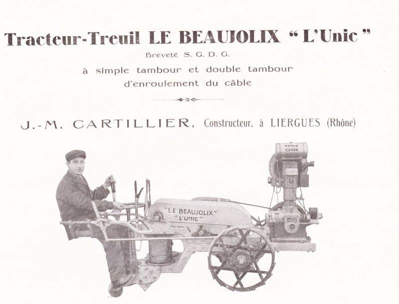 moto-treuils "le Beaujolix" des Ets Cartillier 5568