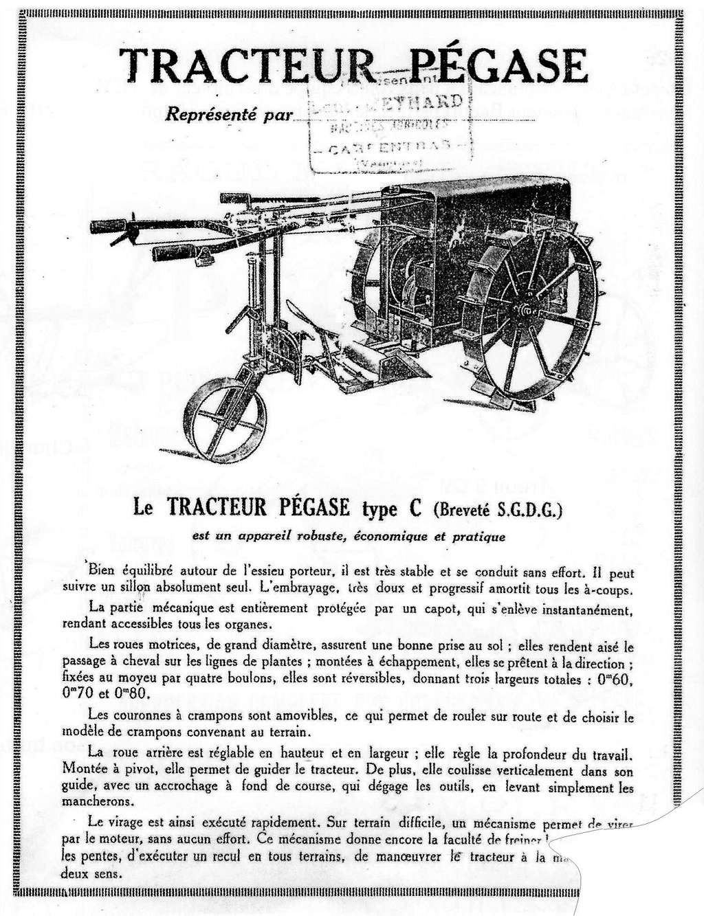 PEGASE : un motoculteur appelé tracteur Raoul_19